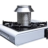 para Estufa de Camping,Acero Inoxidable Portátil Para Calor Y Equipo De Exterior | Transportable para Calentador de Camping - Para Pesca, Senderismo, Viaje, Cocinar Café Y Supervivencia