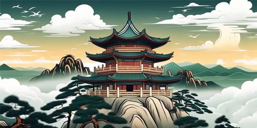 Diamond Painting Montagne 120x60cm | Grand Kit Broderie Diamant Complet