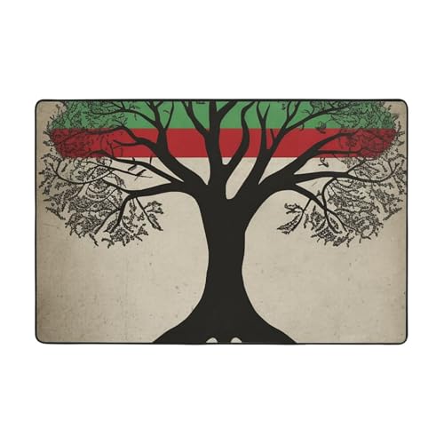 Modern Palestinian Flag Throw Rug