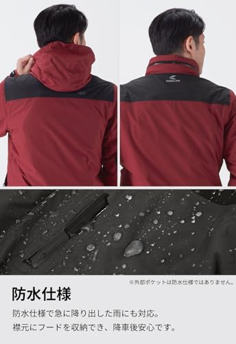 TAICHI RSJ731 バイクジャケット BURGUNDY L