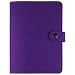 A6 Planner Binder Personal Organizer, 6-Ring Loose Leaf Binder Journal, Refillable 6 Round Ring Binder Cover for A6 Filler Paper, Removable Notebook Spiral Binder with Snap Button,Dark Purple