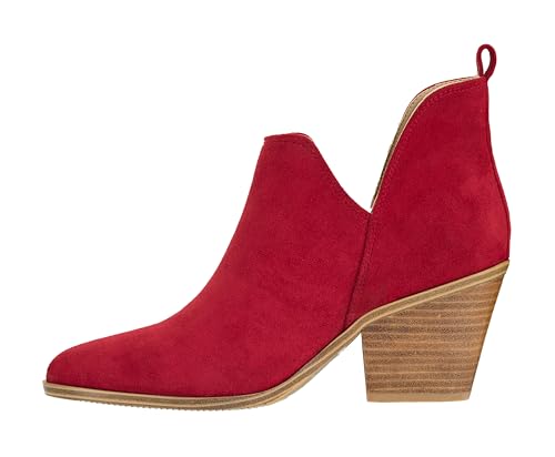 Corkys Footwear Sassy Pants 2.75-inch Stacked Heel Booties, Memory Foam Insoles, Easy Slip-On, Stylish, Comfortable Footwear for Fall