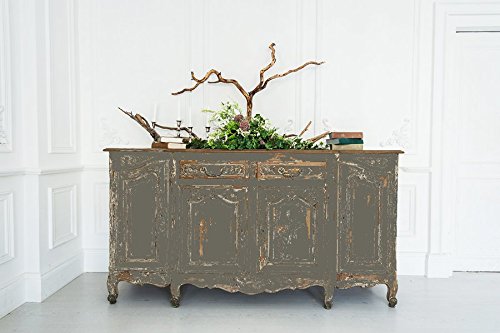 BORMA WACHS Shabby Chic Möbel Kreidefarbe matt Landhaus Stil Vintage Look 5 L (AMBER GRAU - 109) – Ansicht 2