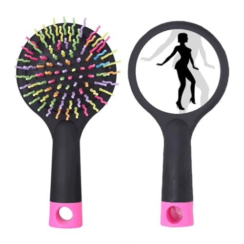 Brosse à cheveux coussin dessin femme qui danse pour routine beauté matin