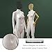 GOCHUSX Female Mannequin Dress Form, Manaquins Female Torso Stand with Head and Posable Wood Arms, Female Clothing Display Model for Retail Clothing Shops(B)