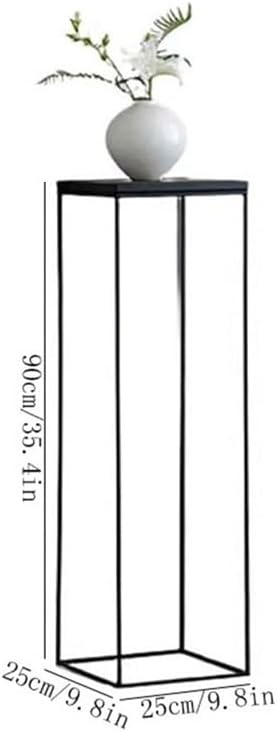 Plant Shelf, Black Iron Flower Display Stand, Floor Corner Rack for Indoor Living Tea Room