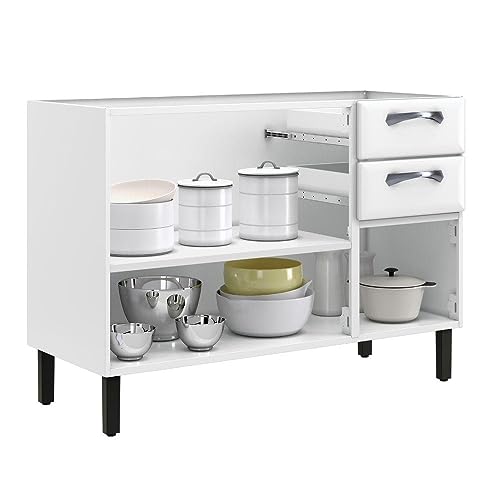 Bancada Para Oficina Itatiaia New Premium Aço 3 Portas e 2 Gavetas Semtampobranco