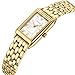 GAOFAN HOUR Gold Watches for Women with Vintage Rectangular Case,White Roman Dial,Stainless Steel Band,Adjustment Tool Included,Water Resistant