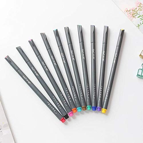 image for 0.38mm Colorful Fineliner Pens, Doraking 10pcs 0.38mm Colorful Finelin