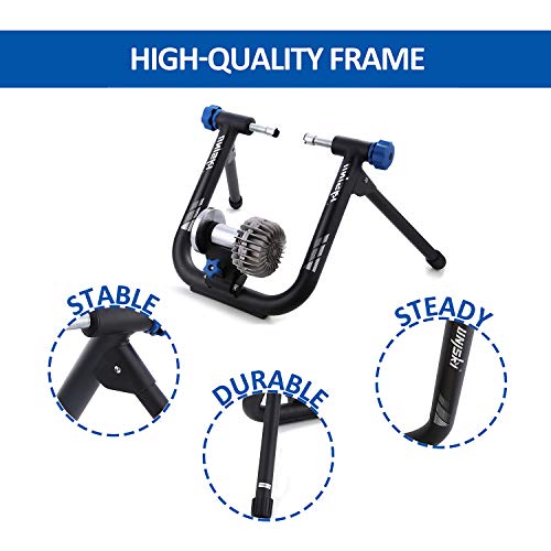 unisky Fluid Bike Trainer Stand Indoor Exercise Bicycle Training Stand Mountain & Road Bike Flywheel Stand with Noise Reduction