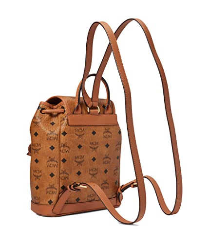 Mcm Aren Visetos Backpack Mini Cognac One Size #TOP1