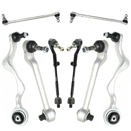 Rockplanet Front Suspension Control Arm Kit Compatible with BMW 1 3 Series E90 E91 E92 E87 E88 128i 135i 325i 328i 330i 335D 335i 335iS Lower Control Arm with Ball Joint, Sway Bar Link Tie Rod End