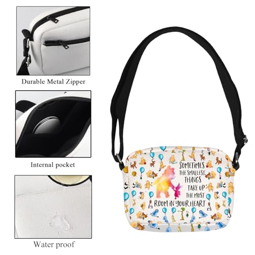 CMNIM Cartoon Bear Crossbody Purse Bear Lover Gifts for Women Friends Cartoon Fans Gift Funny Poor Bear Crossbody Travel Bag3