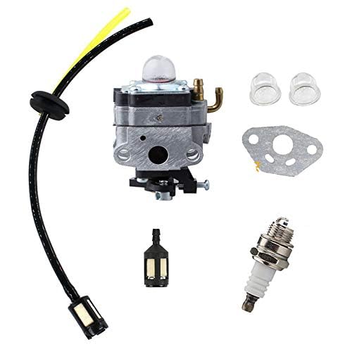 Generic HQparts Carburetor & Fuel Line Kits Replace for Ryobi 2079R 41AD279A034 Handheld Trimmer Carb, sliver