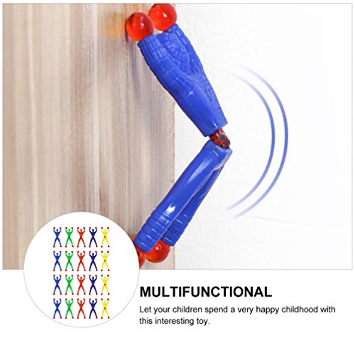 Toyvian 50 peças de suporte de janela masculino pegajoso escaladores de parede rolando homens brinqu