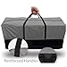 Christmas Tree Storage Bag, Fits Up to 10-12 Ft Tall Artificial Trees, Heavy Duty 600D Oxford Skeleton Storage Box with Reinforced Handles, Zipper, Transparent Pocket, Gray
