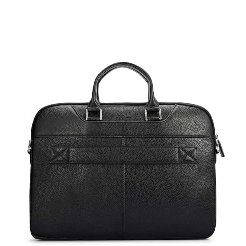 Image of Da Milano LeatherLaptop Bag for Men & Women | Laptop Messenger Bag | Fits Up To 15 inch Laptop | Ideal for Office Purpose (10018A)