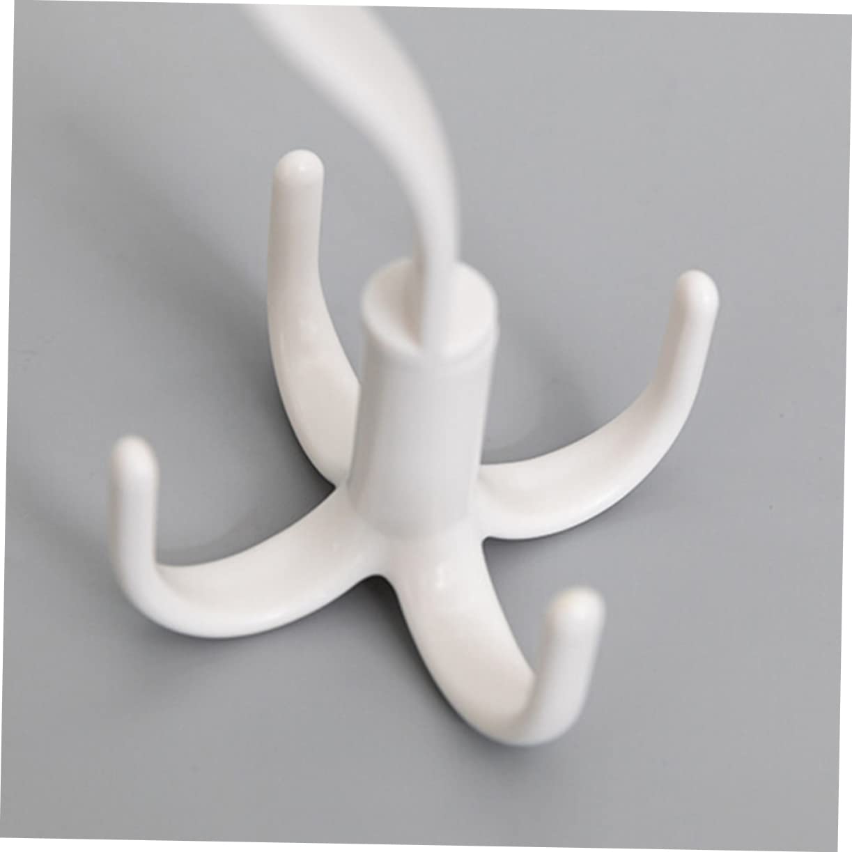 SOLUSTRE 3Pcs Rotating Hanger Hooks Multifunctional Organizer for Scarves Ties and Shoes White Rack for Closet Storage