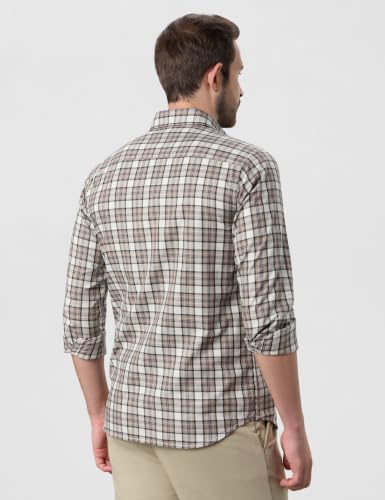 Image of Symbol Premium Men's Checkered Casual Shirt - Regular Fit | Full Sleeve | Pure Cotton (Available in Plus Sizes)