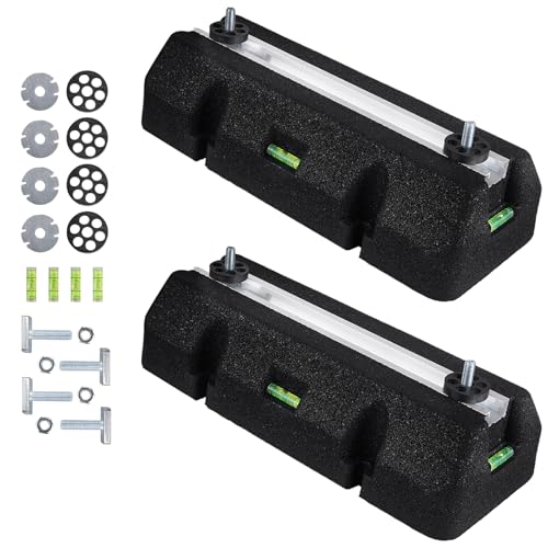 WISSCOOL Floor Mounting Base Kit Mini Split Air Conditioning Systems, Heavy-Duty Condenser Pad for AC Condensers Heat Pump System, Rubber Anti-Vibration Pads Outside 1400lbs 7000-18000BTU