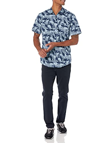 Amazon Essentials Men's Regular-Fit Short-Sleeve Print Shirt