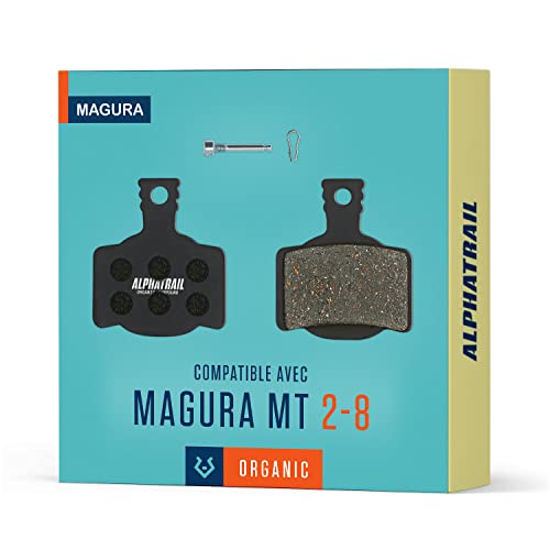 Alphatrail Plaquettes de Frein I pour Freins Magura Typ 7 MT2-8 I Organique VTT Plaquette de Frein avec Un Kilométrage élevé 100% Compatible avec Magura MT2 MT4 MT6 MT8 MTS Cover
