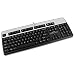 Genuine HP Hewlett-Packard KU-0316 Black/Silver USB Wired 104-Key Layout Keyboard Part Number: 434821-001 Model Number: KU-0316