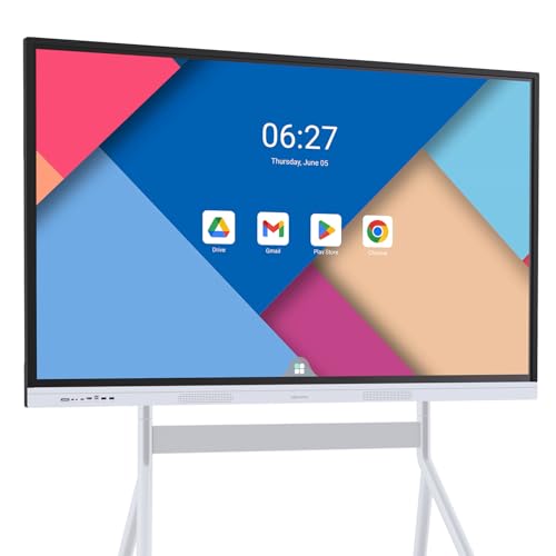 NEWORK 55 Inch Smart Board - Google EDLA-Certified Interactive Whiteboard, Android 14, 40-Point Touch, Wireless Casting - 4K Digital Whiteboard for Classrooms & Hybrid Offices (Board Only)