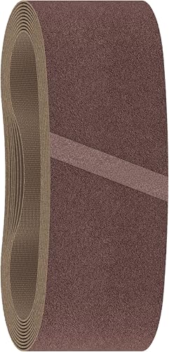 Bosch 10x PRO Paint on Wood and Hardwood X440 Sanding Belt for Sanders (for Paint on Wood, Hardwood, 75 x 533 mm, Grit 40, Professional Accessory Belt Sander)