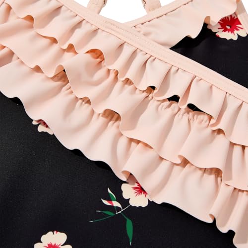 Image of Zando One Piece Swimsuit Toddler Girls 2-10 Years - Sleeveless Cute Swimwear Quick Dry Bathing Suits Summer Beach Wear