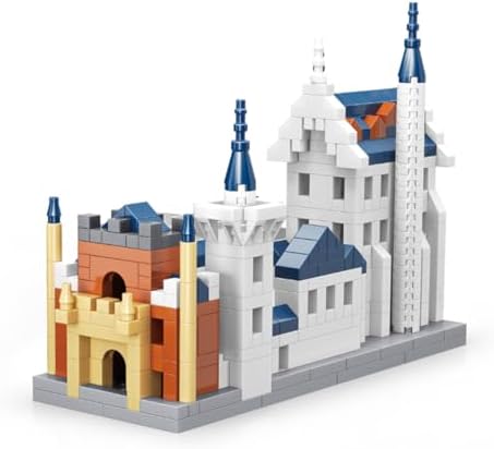 GOTIMON Micro Mini Architecture Swan Castle Building Block Set, 493 Pieces, Construction Toy for Adults and Children image 5