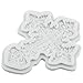 QDMOLDS Baroque Curlicues Scroll Lace Cross Silicone Mold Cross Fondant Molds for Baptism Cake Decorating Chocolate Cupcake Topper Candy Polymer Clay Gum Paste