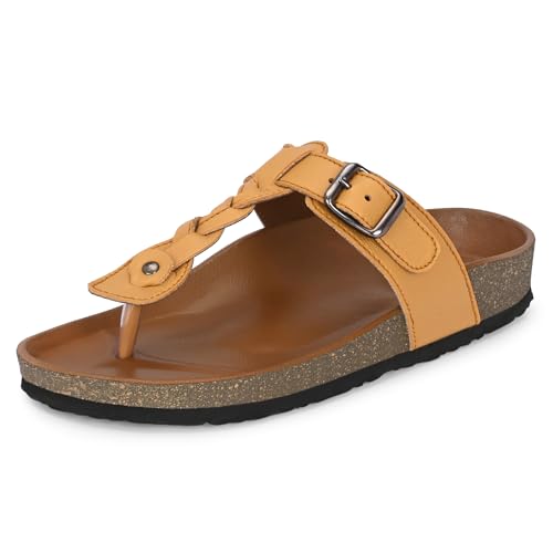 Image of Centrino Women's Berkin-Style Slip-On Sandals | Open Toe Design | Soft PU Footbed | Lightweight & Comfortable | Arch Support | On-Grip Sole | Casual Outdoor Wear (7695)