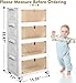 CTSNSLH 4 Tier Plastic Storage Bins and Boxes Organizer - Stackable with Lids for Bedroom, Living Room, Office - Foldable Containers