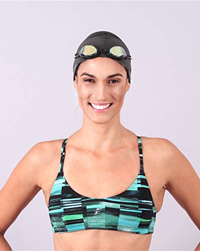 Fabíola Molina Top Para Natação Comfort Master 928, Multicolorido, Tamanho P/S