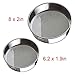 Flour Sifter for Baking (6-Inch and 8-Inch) - Sieve Fine Mesh,Set of 2 (60 Mesh) - Premium Rustproof Stainless Steel