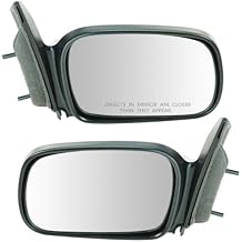 Side Mirror 2pcs Left & Right Driver & Passenger Paint to Match Power Operate Exterior Door Rear View & 2Door Plastic for Honda for Civic Dx/LX/Si 06 Ex-L 09-11 2 Piece