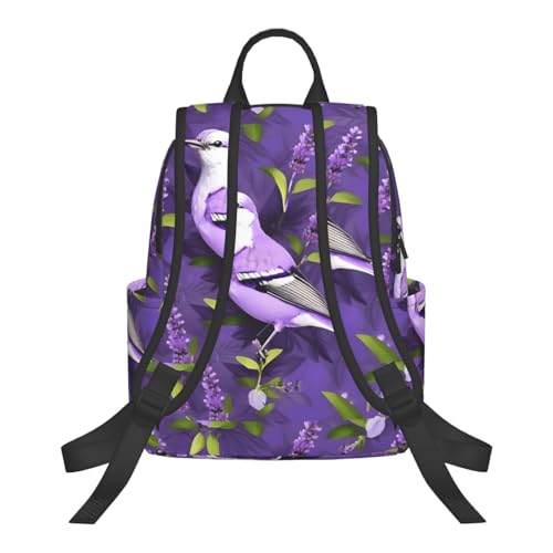 Sac à dos léger violet lavande ergonomique et grand compartiment