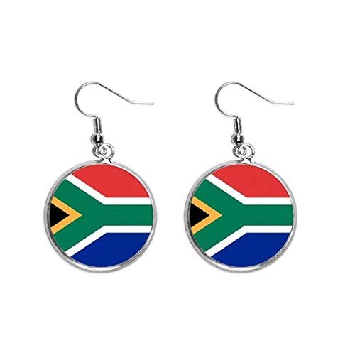 Pendiente de plata Sudáfrica para lucir la bandera en eventos