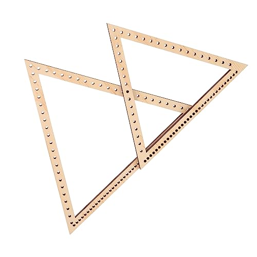 DOITOOL Wooden Triangle Weaving Frame Tapestry Knitting Supply Easy to Use Craft Tool for Boys and Girls Adults