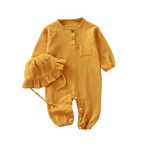 Image of Infant Baby Girl Boy Onesie Cotton Newborn Outfit Bodysuit Jumpsuit Long Sleeve Romper