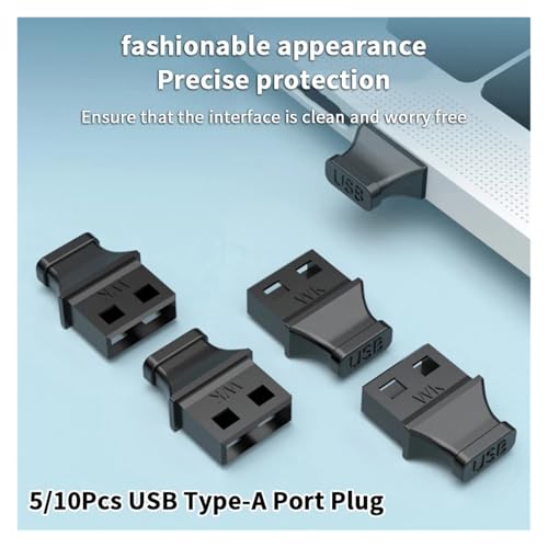 Tapón USB tipo A con asa para portátil: pack de 30 cubiertas protectoras contra el polvo 3