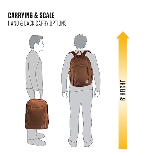 Image of Carhartt 25L Classic Laptop Backpack, Durable Water-Resistant Pack W / 16 inch Laptop Sleeve and Multiple Organizational Compartments, Mossy Oak Bottomlands