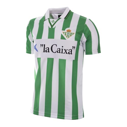 Copa Football - Camiseta de Fútbol - Hombre - Real Betis 1995 Gordillo - Retro - Manga Corta - Verde/Blanco - 100% poliéster - Talla M