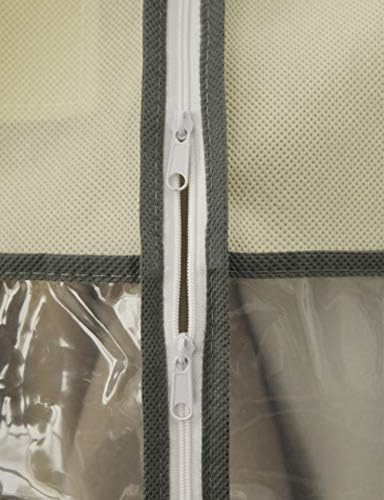 Garment Bag Clothing Cover Storage Organizer, Breathable and Odorless, Non-woven fabrics(100g), 47" x 13" x 22"