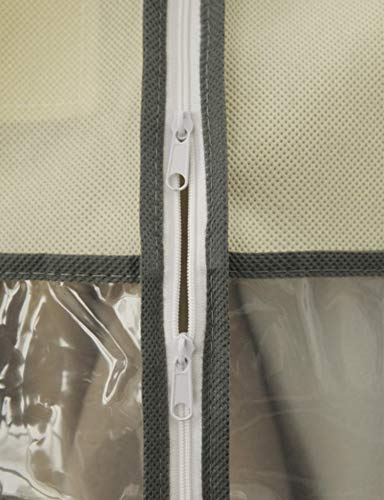 Garment Bags For Storage Closet Garment Bag Garment Storage Bag Hanging Storage Bags For Clothes Clothing Cover Storage Organizer, Breathable And Odorless, Non-Woven Fabrics, 47" X 13" X 22" #TOP1