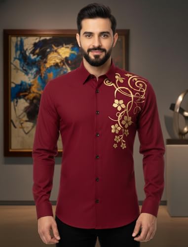 Image of Bellstone Men's Solid Cotton Shirt | Casual | Plain | Full Sleeve | Summer-Regular Fit| Men Stylish Shirt | Everyday Formal Wear |Soft Breathable Fabric | Everyday Smart Casual Wear