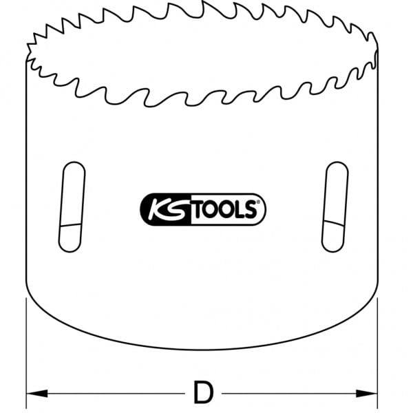 KS Tools HSS 37mm Bi-Metalic Hole Saw, K.a, ø 37 mm - Image 3