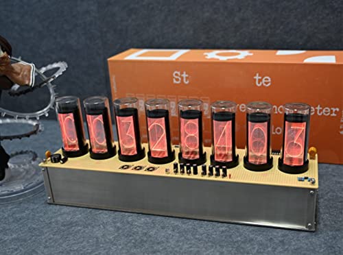 PLRG Simulation Nixie Tube Clock, RGB LED Retro Steampunk Table Clock, APP Control, USB Powered, Gift Box Packaging steampunk buy now online