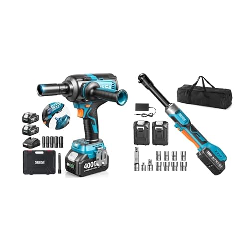 Seesii Impact Wrench with Handle & Long Neck Ratchet Wrench